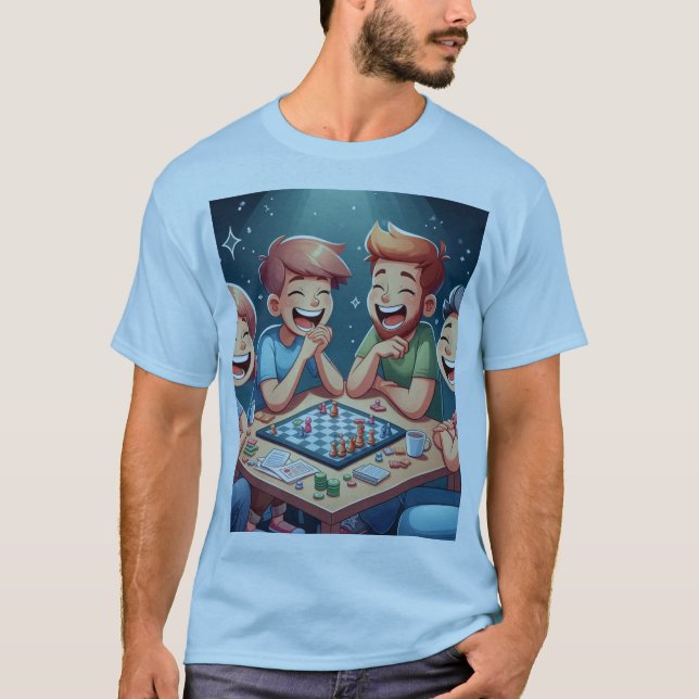 Nighttime Board Game Fun Tee (Front)