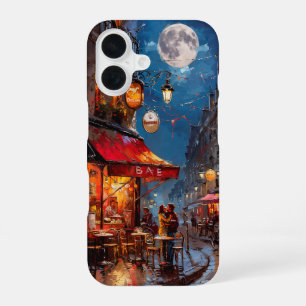 Nighttime Cafe iPhone 16 Case
