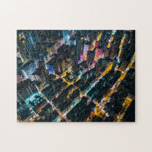 Nighttime cityscape jigsaw puzzle