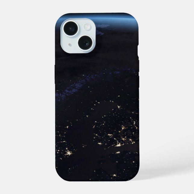 Nighttime Far Northern Europe iPhone 15 Case (Back)