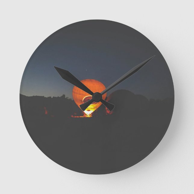 Nighttime Hot Air Balloon Clock (Front)
