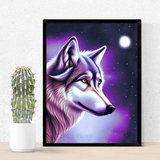Nighttime Mystical Wolf Poster (Creator Uploaded)