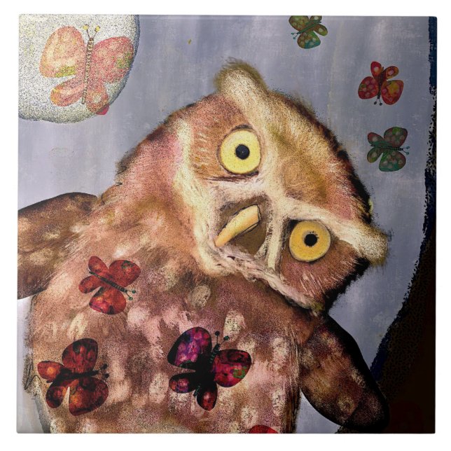 Nighttime Owl Trivet (Front)