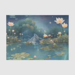 Nighttime Pond Tissue Paper