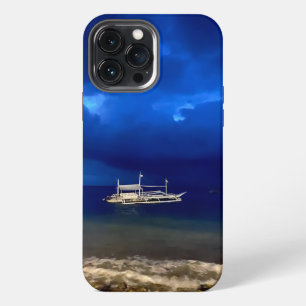Nighttime seascape. poster pedestal sign thank yo iPhone 13 pro max case