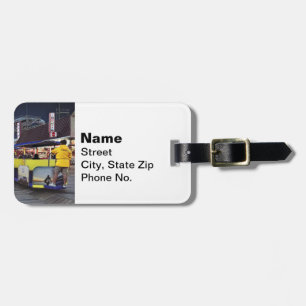 Nighttime View of Wildwood Tram Seen from Rear Luggage Tag