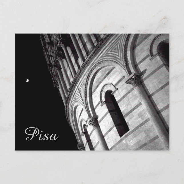 Nightview of Pisa, Italy Postcard (Front)