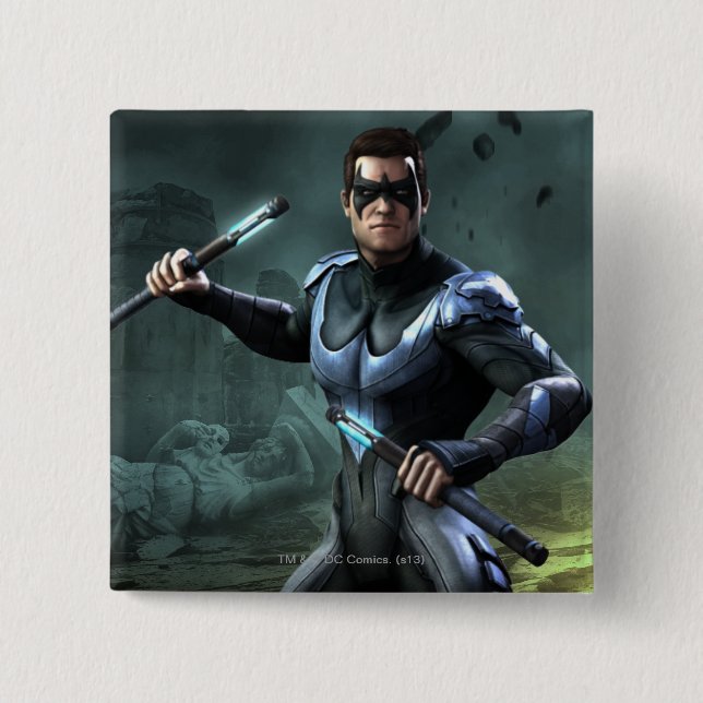 Nightwing 15 Cm Square Badge (Front)