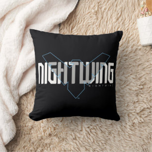 Nightwing Hi-Tech Name Graphic Cushion