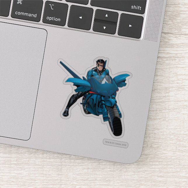 Nightwing on bike (Detail)