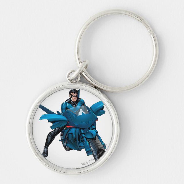 Nightwing on bike key ring (Front)