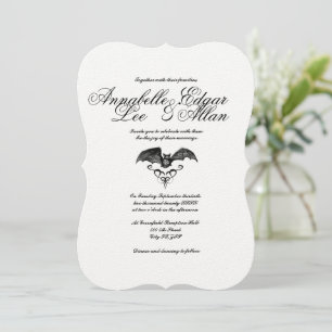 Nightwings- Elegant Gothic Wedding Invitation