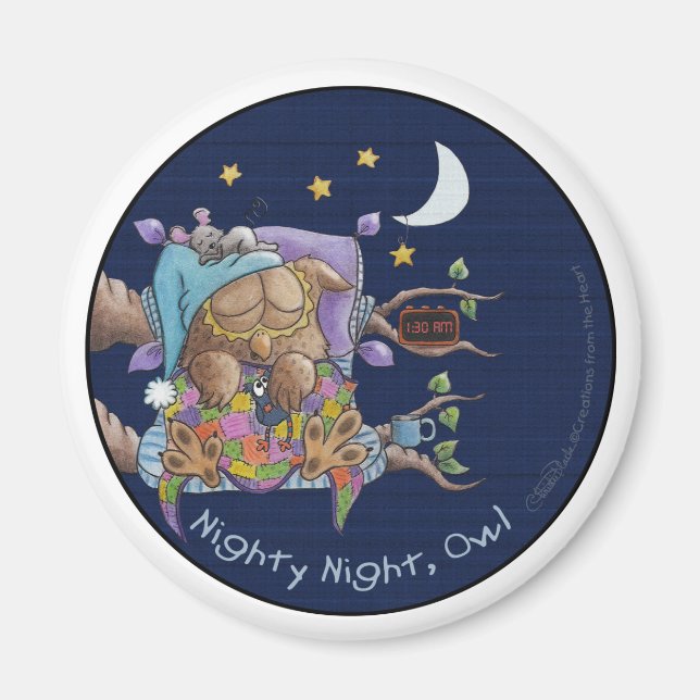 Nighty Night, Owl Magnet (Front)