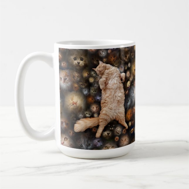 Nighty Nighty Kitty Cat,   Coffee Mug (Left)