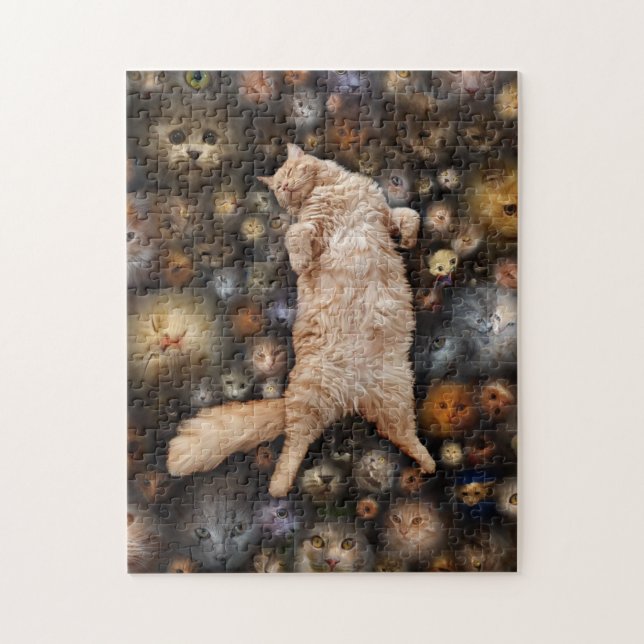 Nighty Nighty Kitty Cat,   Jigsaw Puzzle (Vertical)