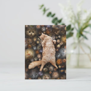 Nighty Nighty Kitty Cat,    Postcard