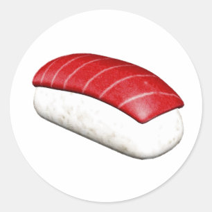 Nigiri Maguro Sushi Classic Round Sticker