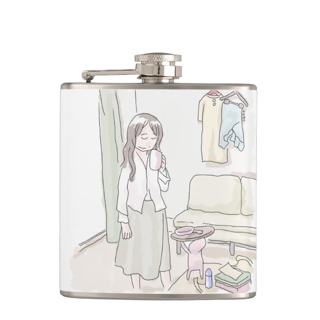Nigiri Nigiri Hip Flask (Front)