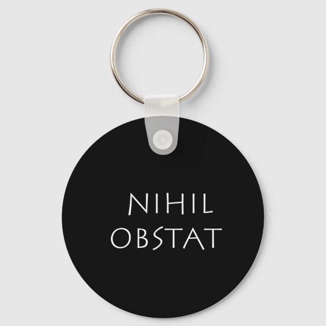 Nihil obstat key ring (Front)