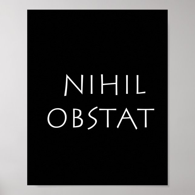 Nihil obstat poster (Front)