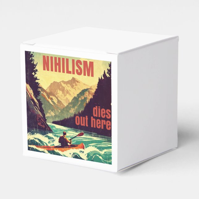 Nihilism Dies Out Here Kayaking Favour Box (Front Side)