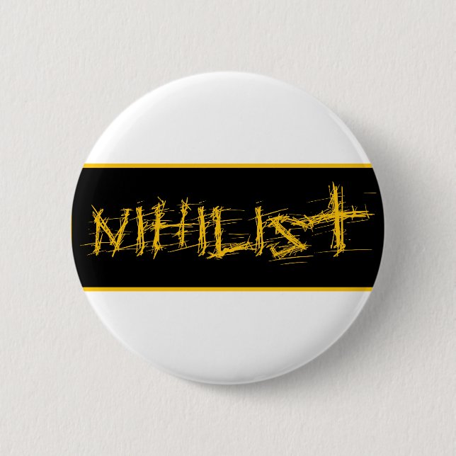 Nihilist 6 Cm Round Badge (Front)