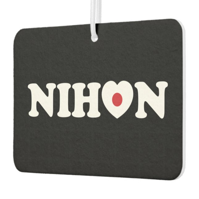 Nihon Love Heart Flag Air Freshener (Left)