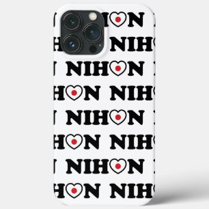 Nihon Love Heart Flag iPhone 13 Pro Max Case