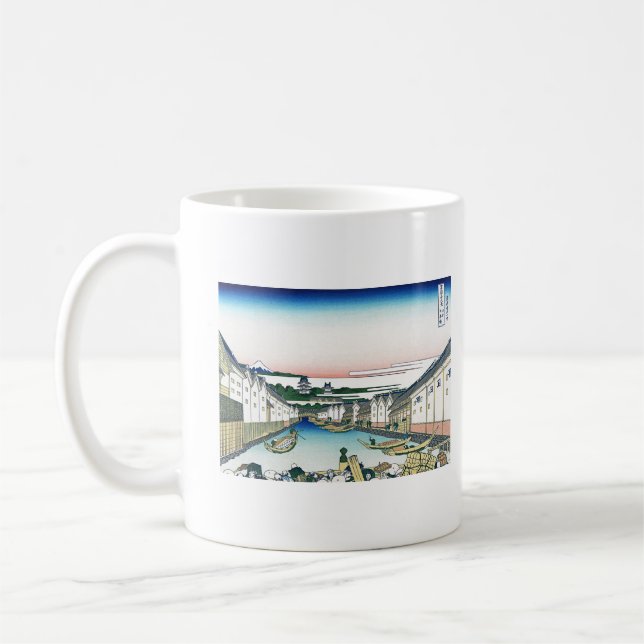 Nihonbashi Bridge in Edo Coffee Mug (Left)