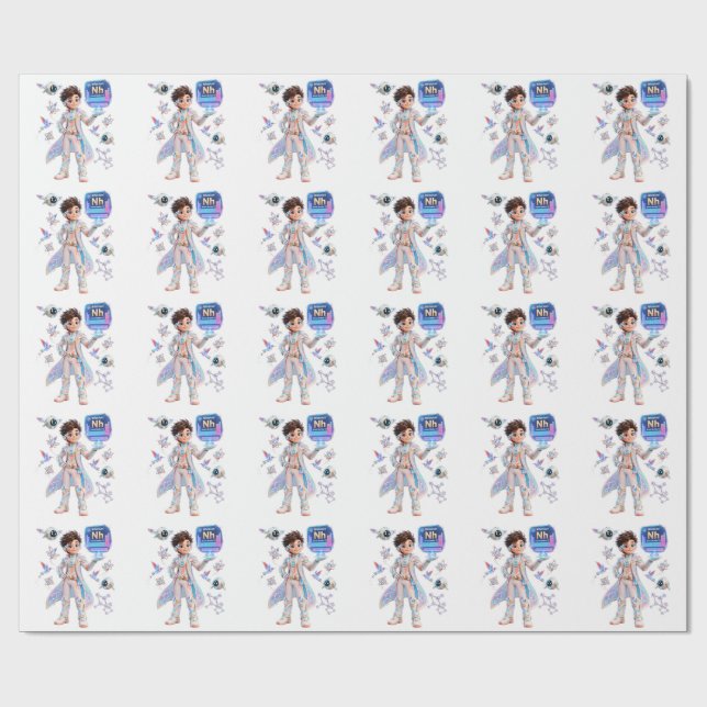 # Nihonium (Nh) – Atomic | ATOMIVRA™ Collection Wrapping Paper (Flat)