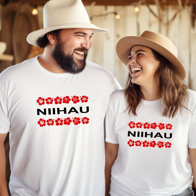 Niihau Aloha Flower Bands Light-Colour T-Shirt (Creator Uploaded)