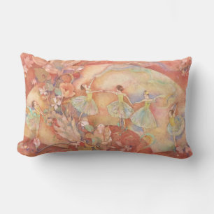 Nijino-Odori: A Rainbow Dance Lumbar Cushion