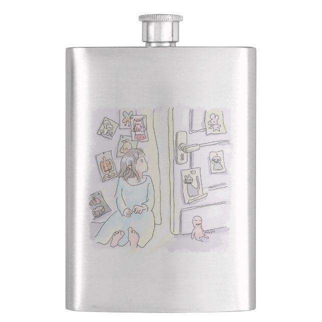 Nijiyashi Hip Flask (Front)