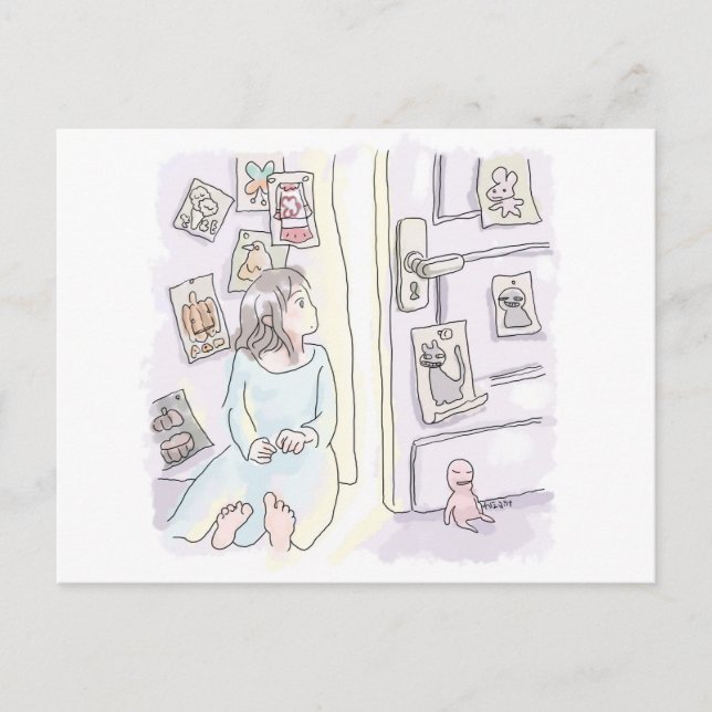 Nijiyashi Holiday Postcard (Front)