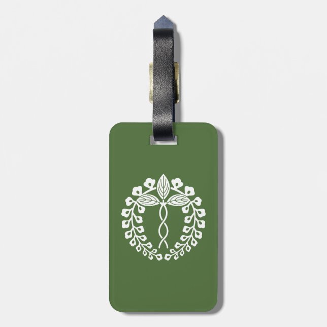 Nijo wisteria luggage tag (Back Vertical)