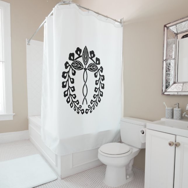 Nijo wisteria shower curtain (In Situ)