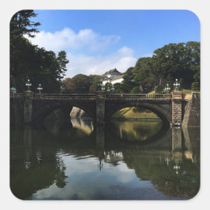 Nijubashi Bridge, Tokyo Imperial Palace #1 Square Sticker