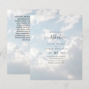 NIKAH - Budget Islamic Wedding Invitations Custom