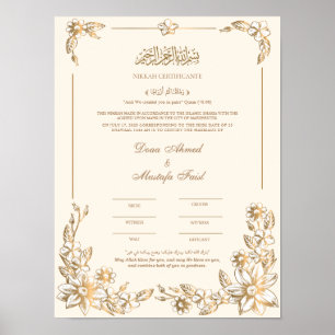 Nikah Certificate  Poster