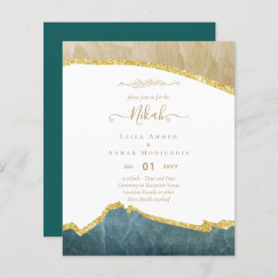 NIKAH Islamic Bismillah Wedding Invitations BUDGET