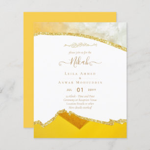 NIKAH Islamic Bismillah Wedding Invitations BUDGET
