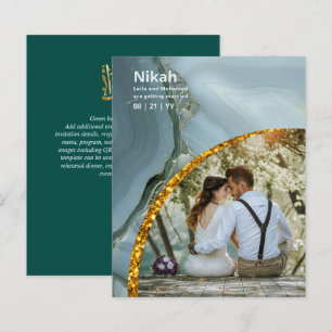 NIKAH - Wedding Budget Agate Gold Teal PHOTO