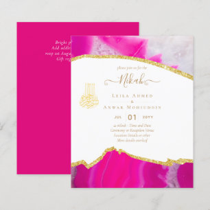 NIKAH Wedding Invitations Modern Sparkle