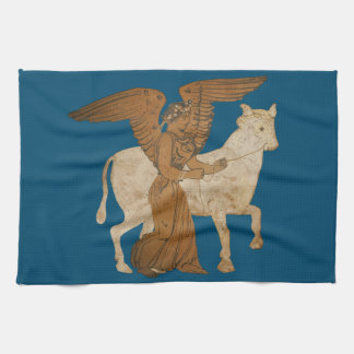 Nike and a bull tea towel