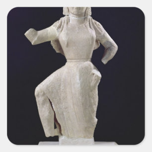 Nike, from Delos, c.550 BC Square Sticker