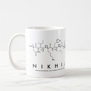 Nikhil peptide name mug