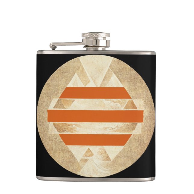 Nikias Logo Hip Flask (Front)