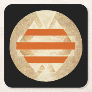 Nikias Logo Square Paper Coaster