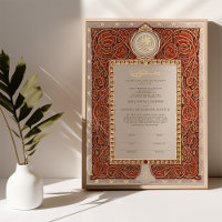 Nikkah Certificate Islamic Marriage Muslim