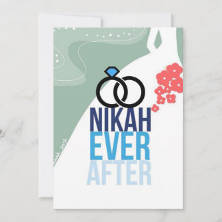Nikkah Ever After Wedding Card